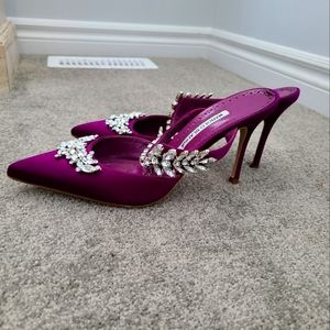 Lurum Jewel Leaf Mule Manolo Blahnik